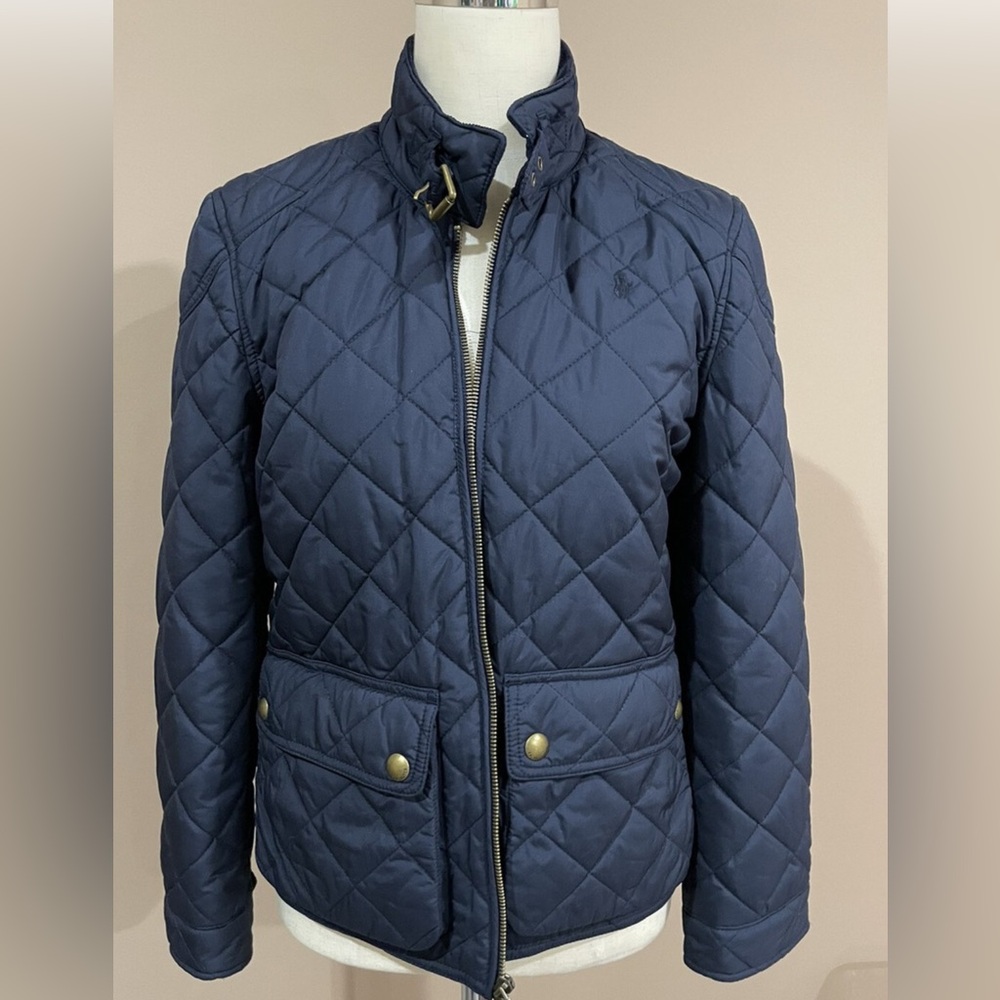 ralph lauren Navy Quilted Jacket Youth Size 7